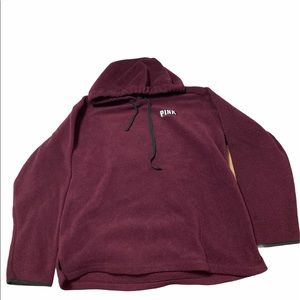 Pink pullover hoodie
